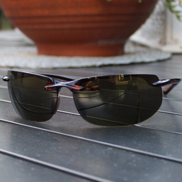 🎉3xHP🎉Maui Jim Banyans Polarized Rimless Sunglasses MJ-412-10 - Picture 10 of 10